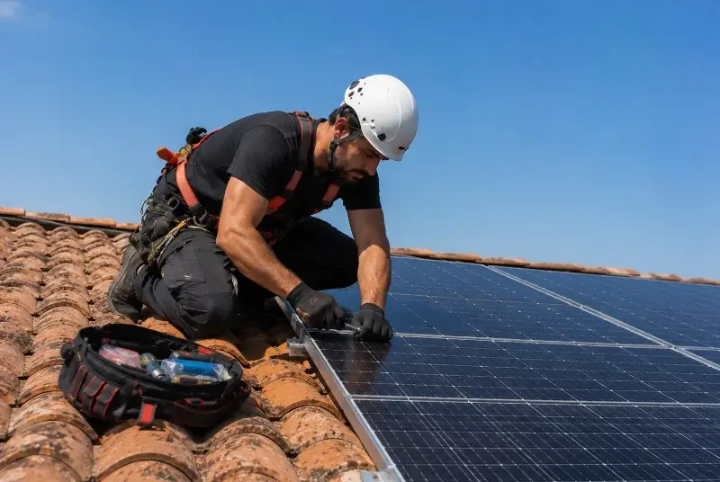 Maintenance et monitoring de panneaux solaires à Savignargues